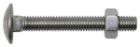 Boulon tête ronde collet carré 6x60 mm Inox Boite x 10 SWG
