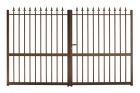 Portail aluminium, cadre en aluminium avec barreaudage style ferronnerie - EVEREST