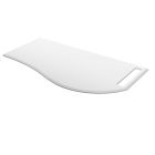 Plan de toilette MAM 900 gauche avec porte-serviette SOLID SURFACE pour plan vas