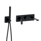 FACADE ENCASTRÉE BAIN DOUCHE 2 SORTIES BLACKMAT