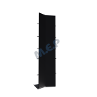 Angle Intérieur 135° / Bandeau Haut. 180 mm + 90 mm RIVEPRO Noir
