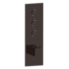 FACADE THERMO UP VERTICALE THERMO 3 SORTIES QUADRI CHROME NOIR