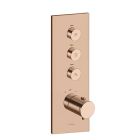 FACADE THERMO UP VERTICALE THERMOSTATIQUE 3 SORTIES TRIVERDE OR ROSE