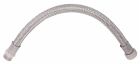 Lot de 2 flexibles sanitaires acier inox - Souple, fiable et facile à raccorder - Raccord Mâle 3/8' - Ecrou tournant 3/8' - Longueur : 300mm - DN8 - ACS - QB