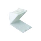 Taquet équerre plastique blanc 24x23x23mm-coussin x50