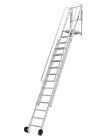Échelle d'accès dalle en aluminium 12+12 échelons - haut. 4,8m - Echelle d'accès dalle