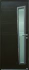 Porte d'entrée - Opale Mixte Mixte Contemporaine Porte partiellement vitrée