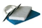 PLATOIR DE NETTOYAGE 2 TAMPONS ABRASIFS 25X11CM