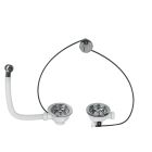 BONDE CUISINE D90 2 BACS COMMANDE A CABLE PRO