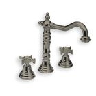 lavabo chambord 3 trous bec potence metal brosse +vidage