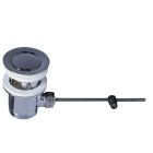 BONDE DE LAVABO SANS TIRETTE LAITON CHROME PRO