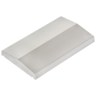 Chaperon de mur 2 pentes lisse 50x30x5,7 cm Blanc