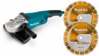 Meuleuse - LOT0131 - diam. 230mm 2200 W (kit d'accessoires)