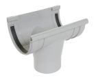 NAISSANCE CENTRALE A JOINT DIAMETRE 125 POUR PROFILE LG33 GRIS - NC333