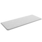 Plan de toilette UNIIQ 900 gauche GRIS POLAIRE pour plan vasque à poser 910 x 22