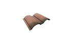 Tuile - genoise Terre cuite silvacane littoral - long. 30 cm x larg. 40 cm