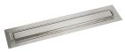 caniveau de douche à l'italienne 900 mm avec platine grille satinée décl. 7 mm