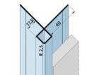 Cornière d'angle sortant en aluminium anodisé sans recouvrement pour plaque - long. 3,00m x ep. 12,8mm