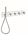 facade triverde horizontal thermostatique 3 sorties + douchette