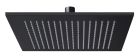 pomme de douche slim laiton carre 30 cm noire