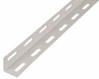 Profilé cornière égale perforée 27x27x1,5/2000 acier plastifié blanc