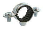 Collier de fixation simple isophonique - Acier nickelé - Pour tube Ø22 mm - Sachet de 10 pièces