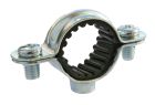Collier de fixation simple isophonique - Acier nickelé - Pour tube Ø20 mm - Sachet de 5 pièces