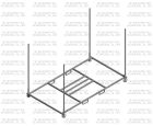 RACK HORIZONTAL POUR CLOTURES GRILLAGEES