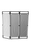 Barrière paravent transportable 3 volets haute - grise
