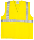 Gilet ECO hi-viz jaune bande baudrier XL classe 2