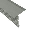 Bandes d‘égout ventilées, section de ventilation 132 cm²/m, 2 pattes de fixation par pièce  Développé : 320 mm prePATINA ardoise