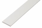 Profilé plat 20x2/2000 plastifié blanc