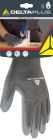 Gants tricot PES / PU Gris T9