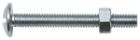 Boulon poêlier avec écrou 5x10 mm Acier Zingué Blister x 10 SWG