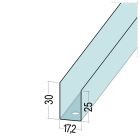 Rail/Guide pour profilé Oméga (UD 17,2) - long. 3m x larg. 17,20mm