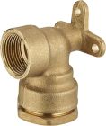raccord laiton pour tuyau polyéthylène coude applique Ø25 F.15x21