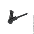 ARRET TETE BERGERE A VISSER L115mm NOIR