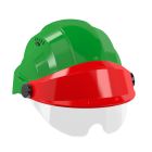 Casque - Orizon vert visiere rouge avec lunette - Taille unique