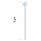 Fils de suspente avec œillet - diam. 6mm x long. 2m
