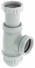 BB118 - Siphon d'évier réglable NF - Evacuation Ø40mm - plastique blanc - hauteur réglable - arrivée écrou 40/49 - sortie écrou 40/49 avec joint américain pour tube Ø40mm - Montage facile