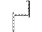 Structure en aluminium pour bardage composite P9596 longueur 3 ml noir 12