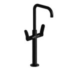 MELANGEUR LAVABO EAST SIDE TALL AVEC VIDAGE METAL BROSSE