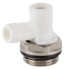 robinet de vidange à bec orientable 15x21 finition nickelé