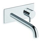 lavabo mural triverde avec plaque bec 22.5 cm chrome ex tv27851