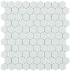 Mosaïque en verre recyclé - 910 NORDIC WHITE MT HEX 35X35MM