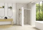 Porte pivotante (intérieur/extérieur) avec seuil - SMART DESIGN P 90 Blanc TN