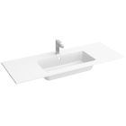 Plan vasque VILNA 1205 sans siphon ni bonde de vidage clic-clac MINERALSOLID MAT