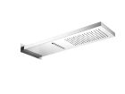 pomme de douche encastree 53/16 cm carre pluie + cascade chrome