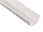 Gouttière PVC-U blanc demi ronde développé T25 - long. 4m