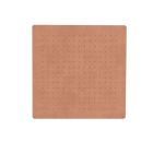 pomme de douche sandwich inox plafond carree 44 cm or rose brossé